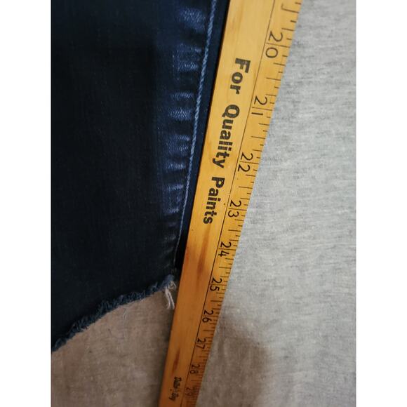 Women's 7 For All Mankind Dark High Waist Ankle Skinny Denim Jeans 27 Waist - Picture 6 of 6